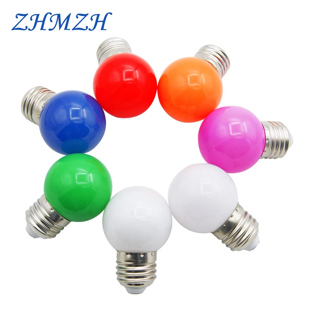 6 шт./лот 220V E27 красочная светодиодная SMD2835 энергосберегающая лампа для вечерние