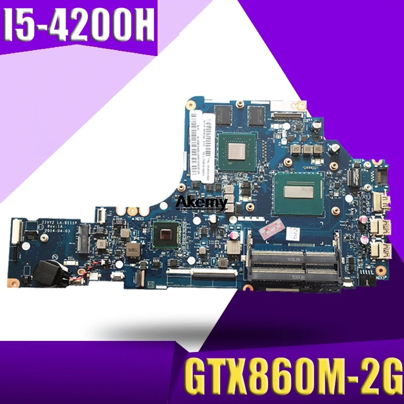 HD LA B111P Материнская плата ноутбука для Lenovo Y50 70 оригинальный I5 4200H GTX860M