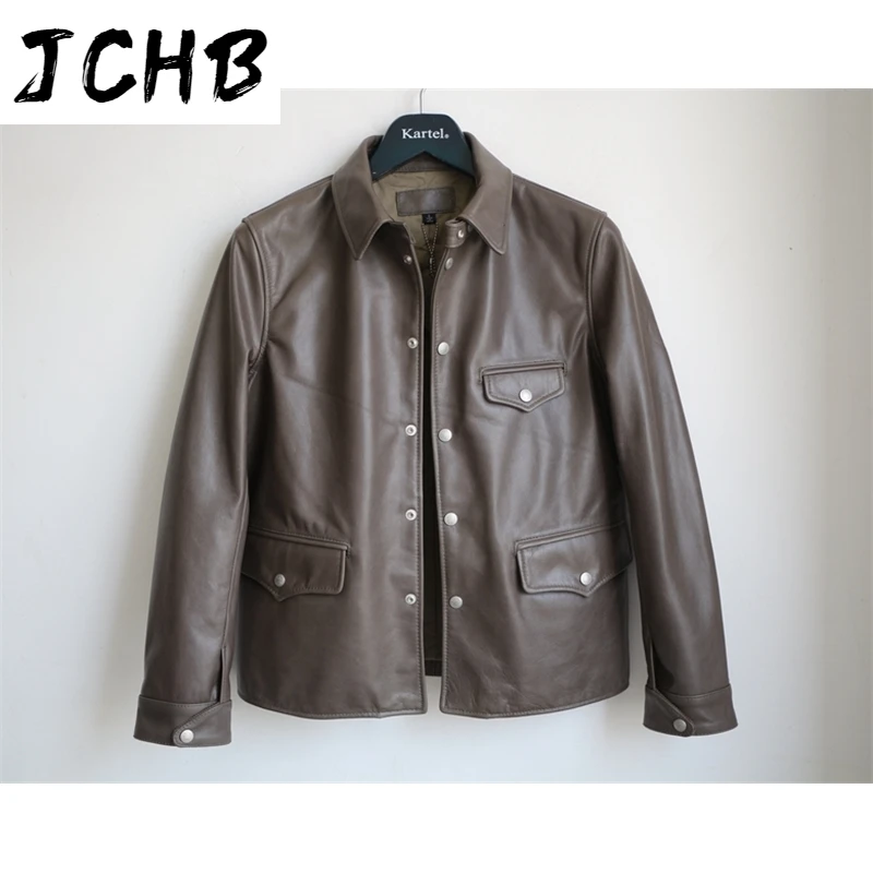 

Free driving shipping.Super jacket.US style.men genuine leather coat.classic style Engraved jackets.Limited clothing