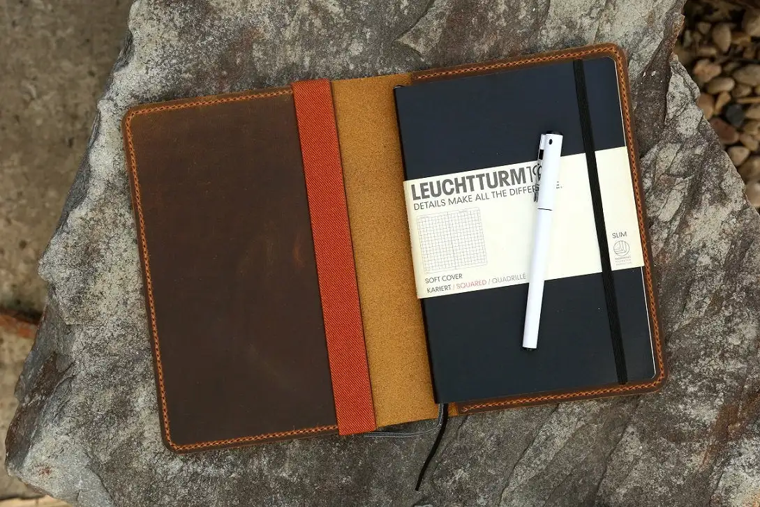 Кожаный чехол под заказ для Leuchtturm 1917 Medium A5 notebook/Leuchtturm1917 JOTTBOOK кожаный чехол для дневника
