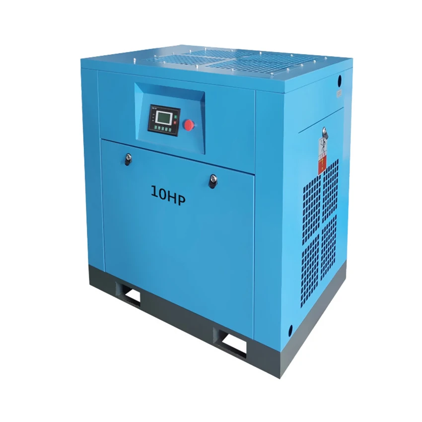 

7.5KW 10Hp Промышленные винтовой воздушный компрессор переменной частоты электрические бесшумный воздушный компрессор используется в пескост...