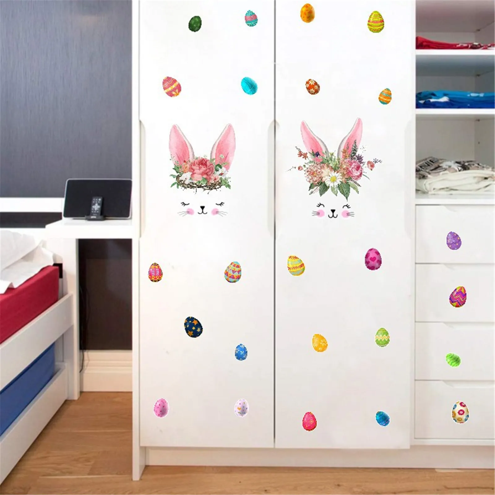 Пасхальные наклейки на холодильник из ПВХ декоративные стикеры Настенные