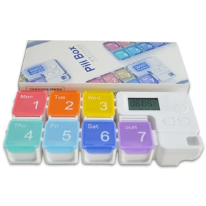 GREENWON Pills Box Holder Tablet Pill Case Medicine Storage Organizer Healthy Care Tool Rainbow Color