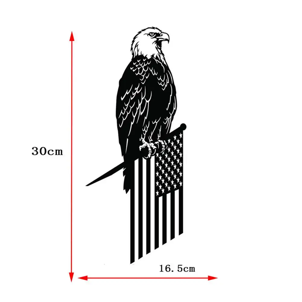

Steel Freedom Eagle Decoration Garden Simulation Ornament Wrought Iron Owl Backyard Garden Tree Decor