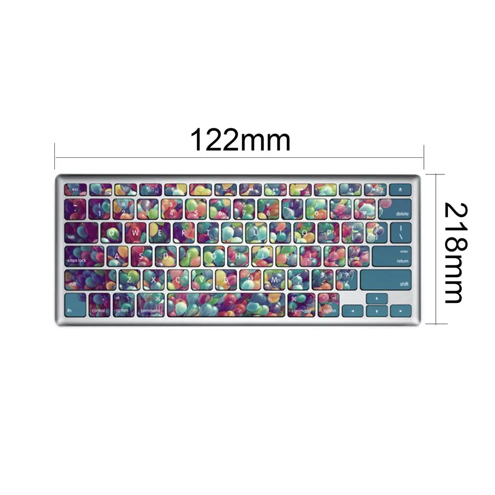 

Beautiful Fashionable Tablets Keyboard Cover Colorful Keyboard Flim Skin Stickers Suitable for Macbook Air 11 Inch