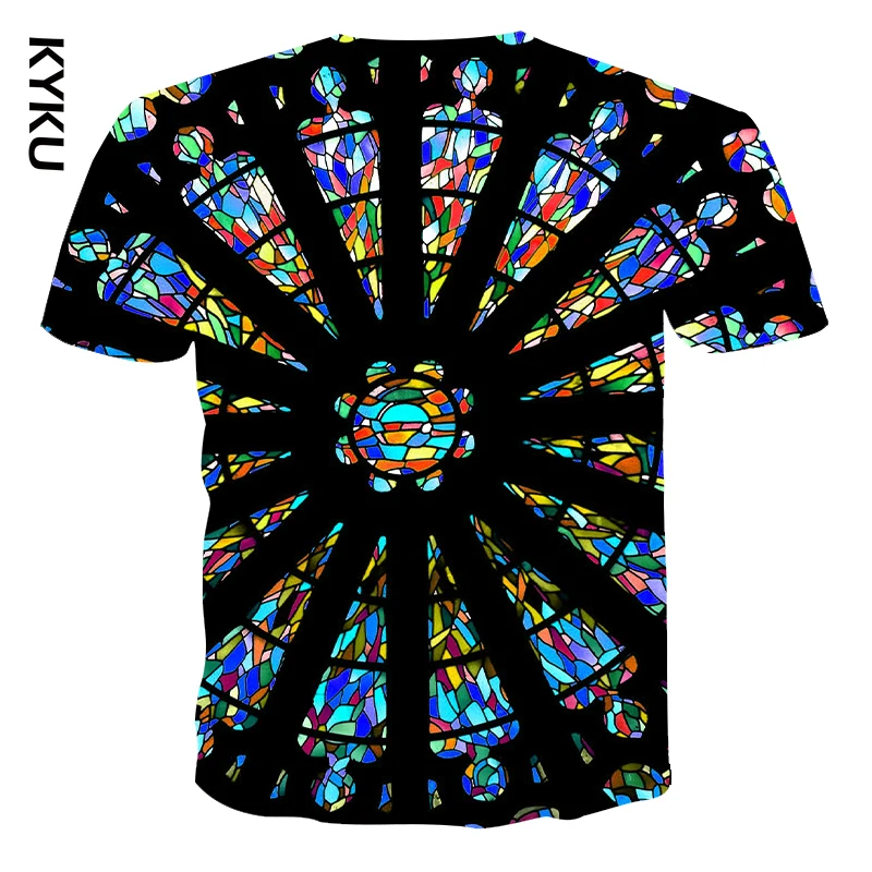 Новинка гипнотическая 3d-футболка KYKU с принтом головокружения забавная футболка