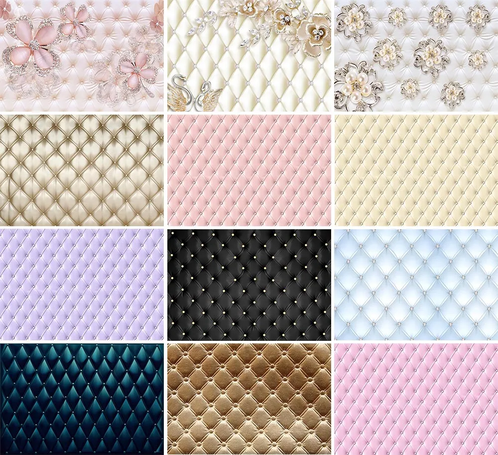

Avezano Backdrop Headboard Bedroom Surface Diamond Pattern Seamless Texture Party Studio Photography Background Photophone Decor