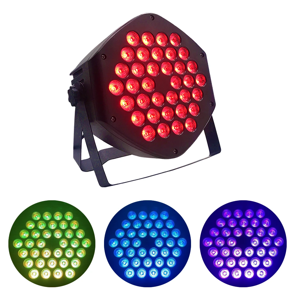 

LED Par Lights 36x3W RGBW Strobe Light RGB 3IN1 LED DJ Wash Disco Light DMX512 Effect For Small Paty Party Bar Stage Lighting
