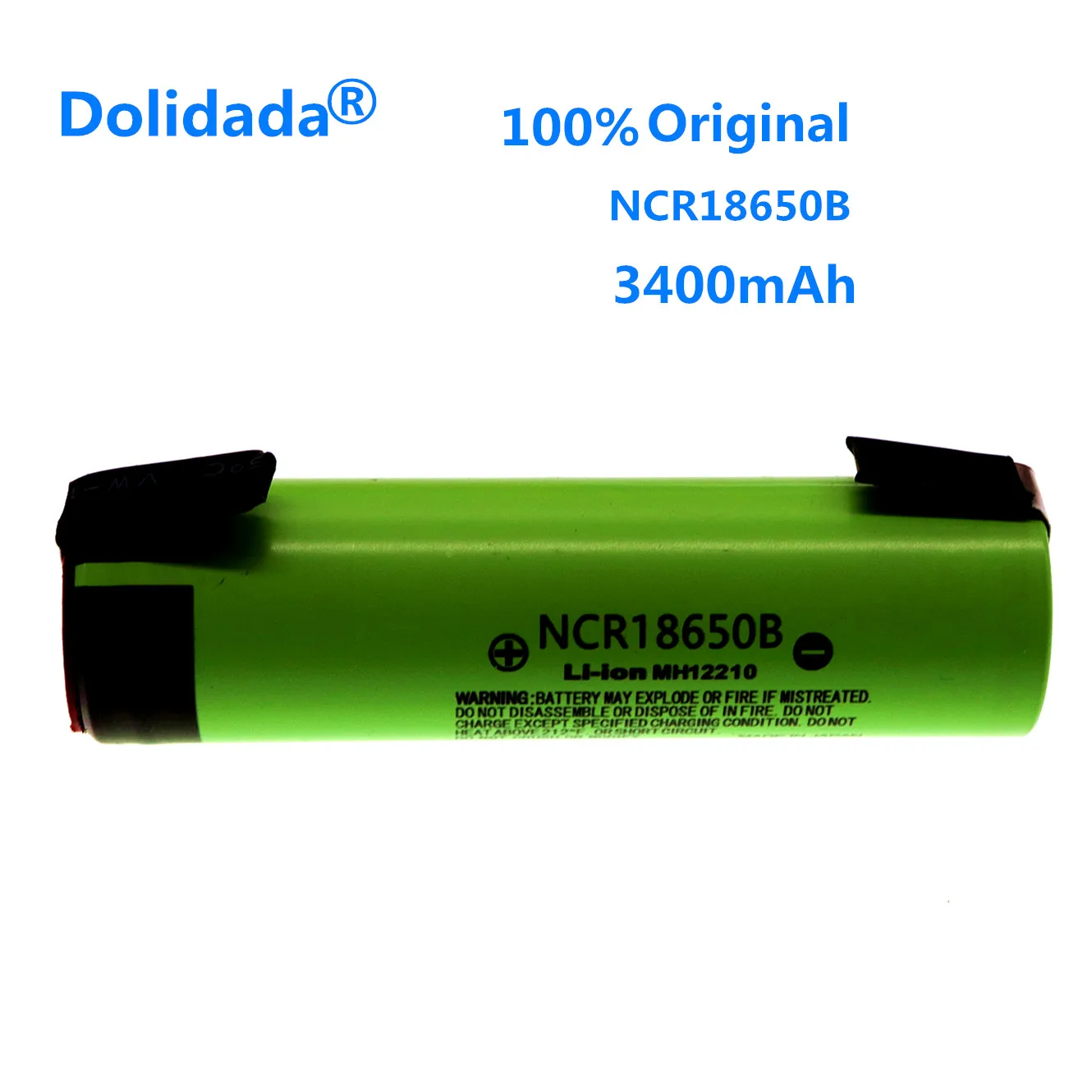 Dolidada100% 18650 батарея перезаряжаемая литий-ионная батарея для Panasonic NCR18650B 3,7 V 3400 MAH батарея+ DIY никель
