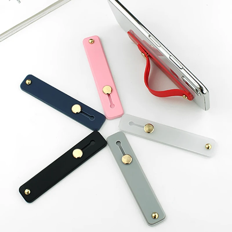 

NEW Finger Ring Grip Phone Holder Wristband Mobile Stand Universal Silicone Push Pull Sticker Paste Hand Band Phone Bracket