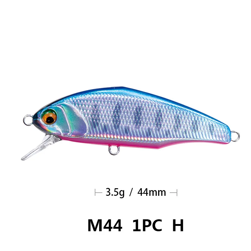 008 Bassland 45s max мы собрали воедино опускается на дно Minnow приманки для ловли рыбы, 44 мм 3,5 г форель, щука, искусственная приманка жесткая приманка 12 Цветов рыболовные снасти - Цвет: 008