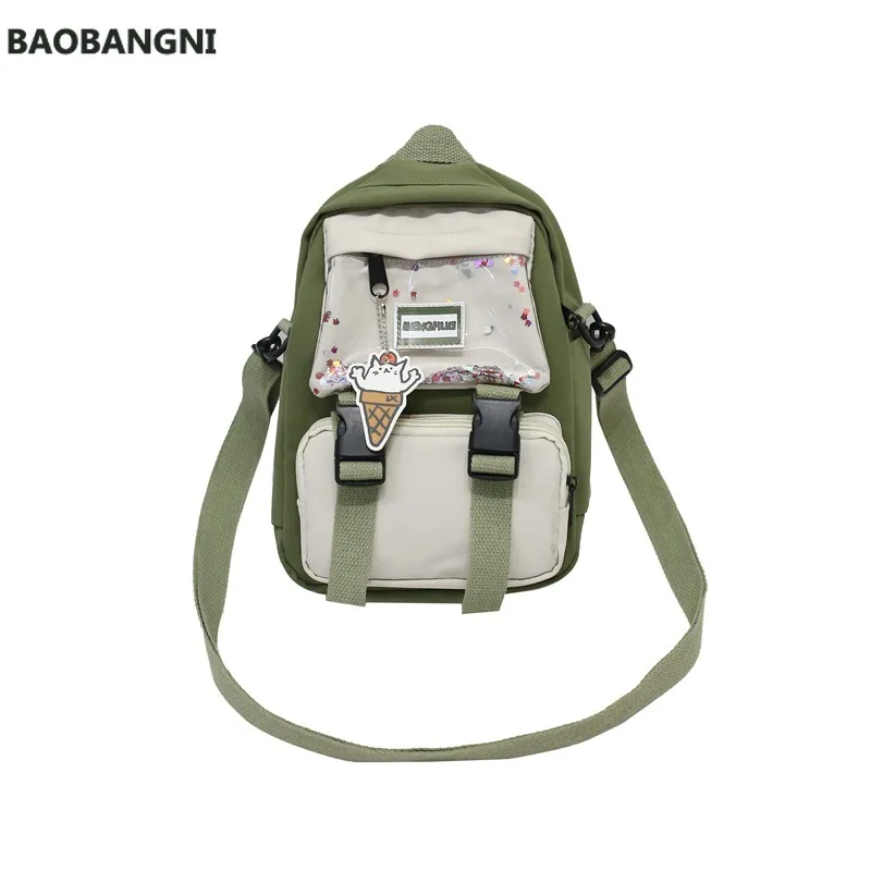 

Korean Style Small Canvas Girl Mini Backpack For Women Waterproof Fashion Travel Backpack School Bag Tote For Tennage Bow Bag
