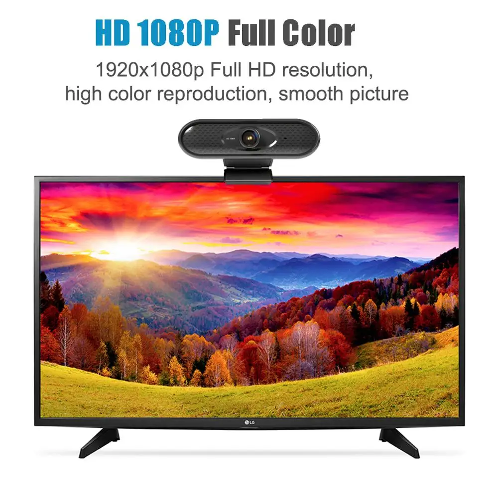 Веб камера для видеозвонков Full HD USB 1080p встроенный микрофон|Камеры заднего вида