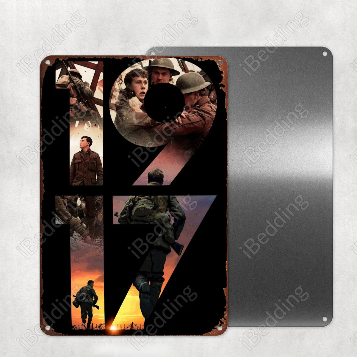 

1917 фильм 2019 20x3 0 см винтажные металлические знаки, номерные знаки, ретро пластина, железная живопись, домашний декор