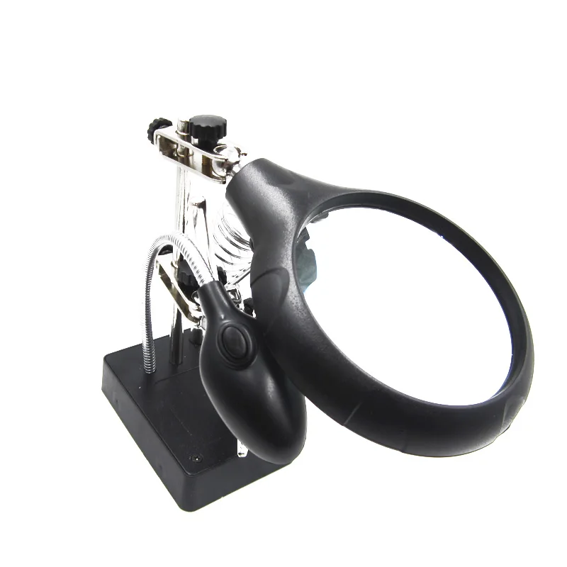 Взаимозаменяемый Настольный светильник AC/DC Лупа увеличительная ручная MG16129-C