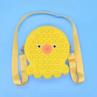 cute yellow octopus shoulder bag push bubble sensory toy special anti stress game stress relief fidget toys