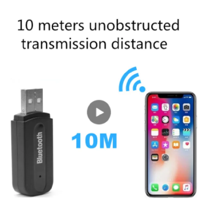 Автомобильный Bluetooth-приемник мини-USB разъем 3 5 мм AUX аудио MP3 музыкальный ключ