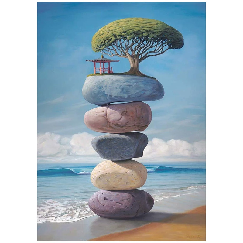 

5D Full DIY Diamond Painting Stone Landscape Mountain Diamond Mosaic Diamond Drawing Diamond Embroidery Cross Stitch