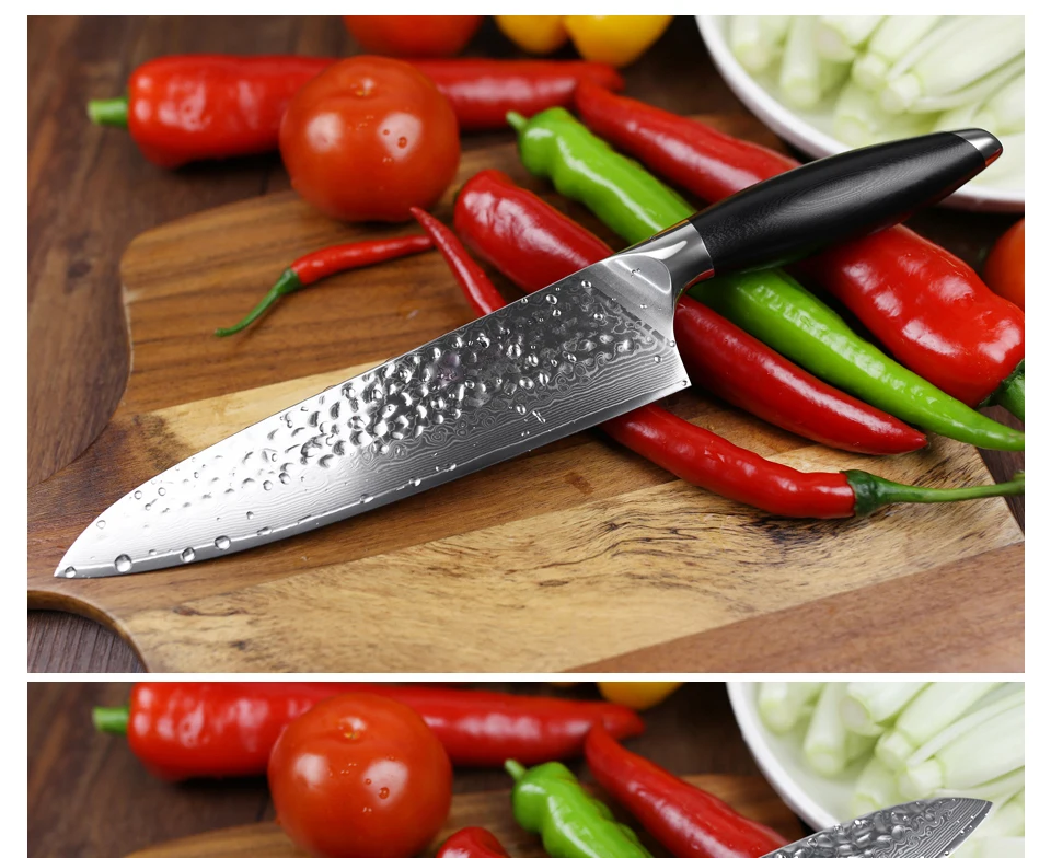 XINZUO " дюймовый нож Gyuto 10Cr15CoMoV японский Дамасская сталь Newarrival кухонные инструменты поварские ножи G10 Ручка