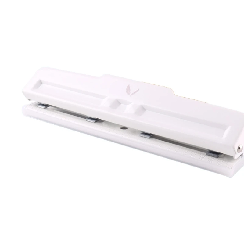 Portable 4 Hole Puncher 10 Sheets Capacity Adjustable with Positioning Ruler Chip Tray for Loose-leaf Notebooks | Канцтовары для