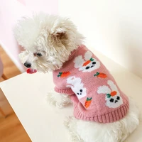 pet dog cat warm sweater clothing winter knitted puppy clothes chihuahua dogs teddy bichon vest jumper clothes