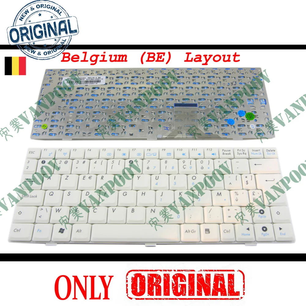 Новая AZERTY раскладка ноутбук клавиатура для ASUS EeePC 1000 1000H 1000HA 1000HD серии белый
