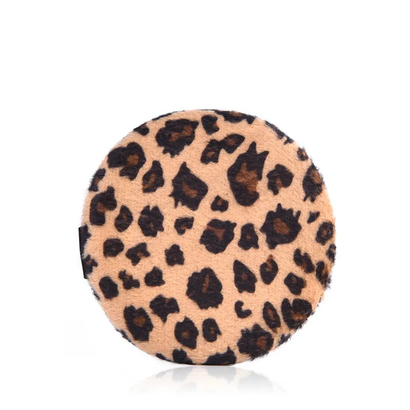 1 шт. Профессиональная мягкая косметическая губка круглой формы с леопардовым