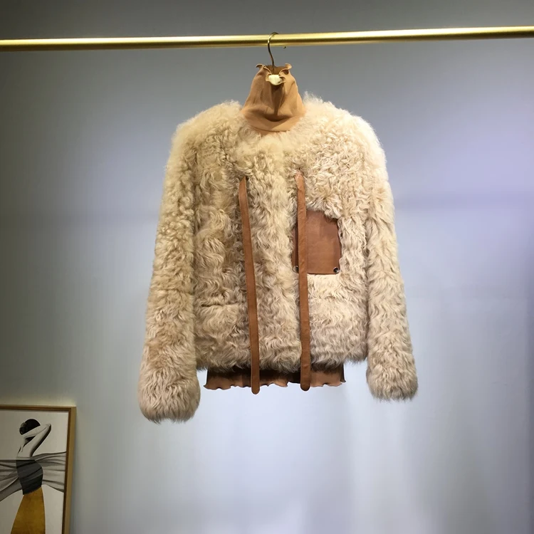 

Шерстяное меховое пальто, винтажная Женская куртка, теплые куртки для женщин 2020, пальто, женская одежда, манто для женщин Zjt891