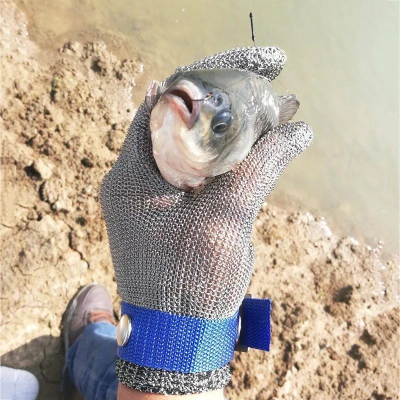 Перчатки защитные противоударные из нержавеющей стали с металлической сеткой 23