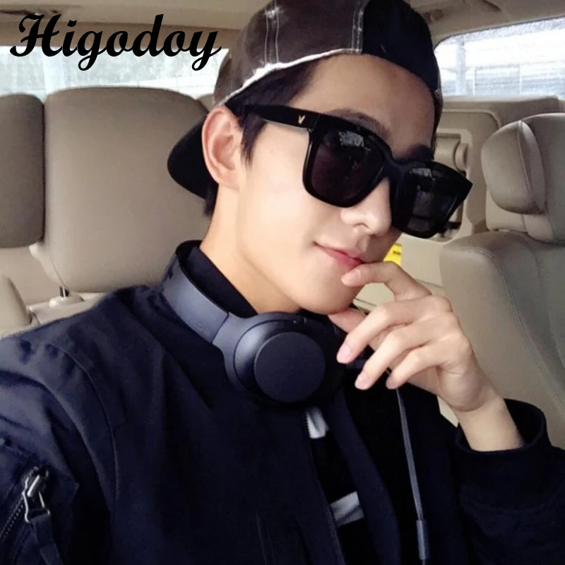 Higodoy квадратные большие светоотражающие солнцезащитные очки в стиле ретро