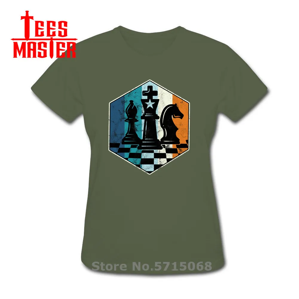 Женская футболка в стиле ретро Camiseta Винтажная шахматы футболки шахмат новый