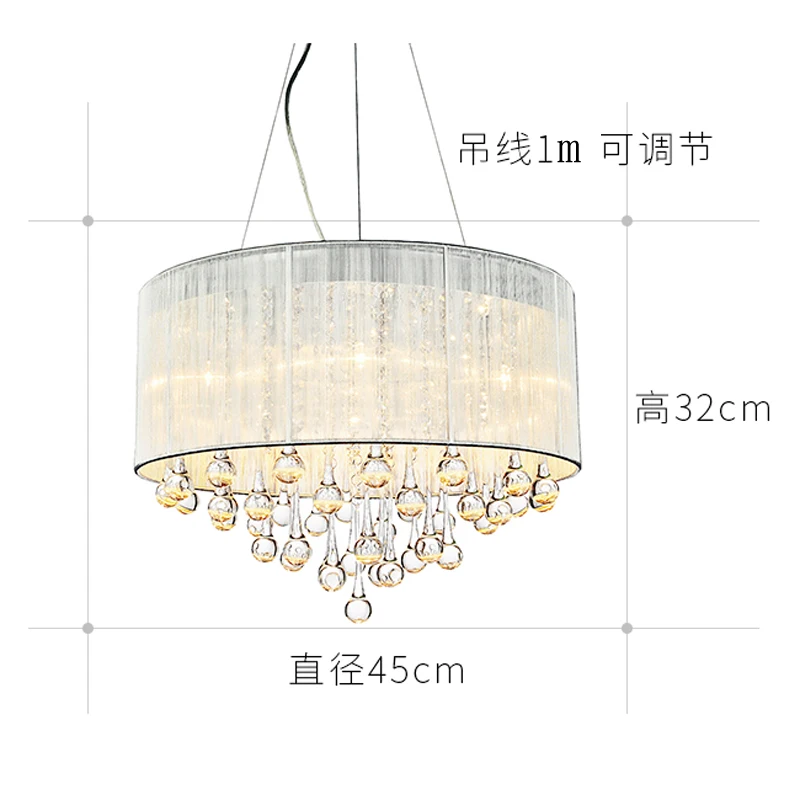 Декоративная люстра для спальни столовой светодиодсветодиодный лампа гостиной
