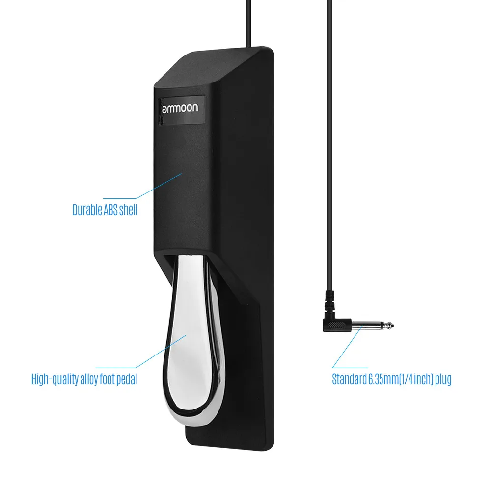 Модернизированная универсальная педаль ammoon для фортепиано с заслонкой