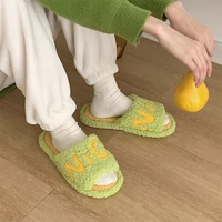 winter warm slippers for home soft platform shoes 2021 indoor house warm cotton slippers