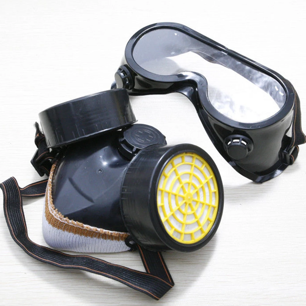 Новый защитный фильтр двойная противогаз химическая противопылевая маска