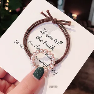 2019 новая Корейская версия кольца любви имитация жемчужная сетка Красная