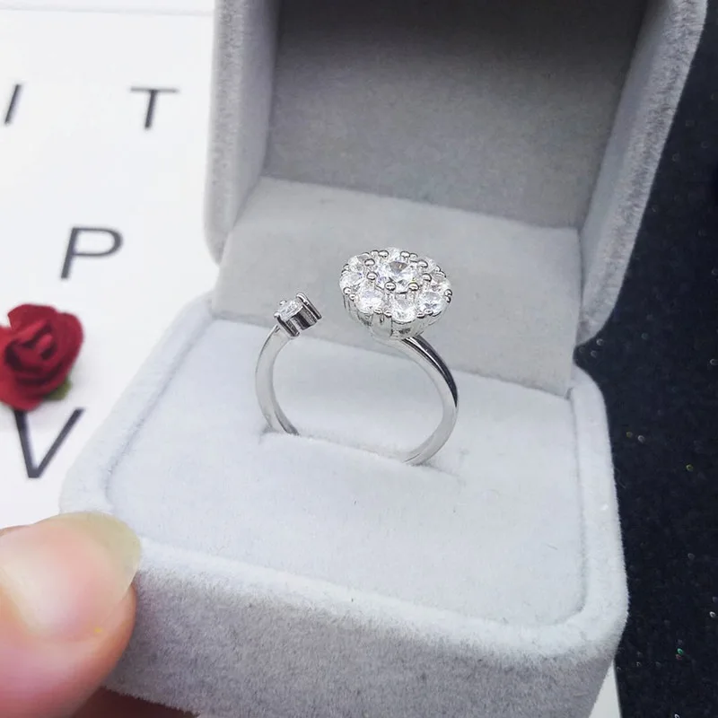 1 шт. нежное кольцо из стерлингового серебра S925 знаменитости с той же моделью