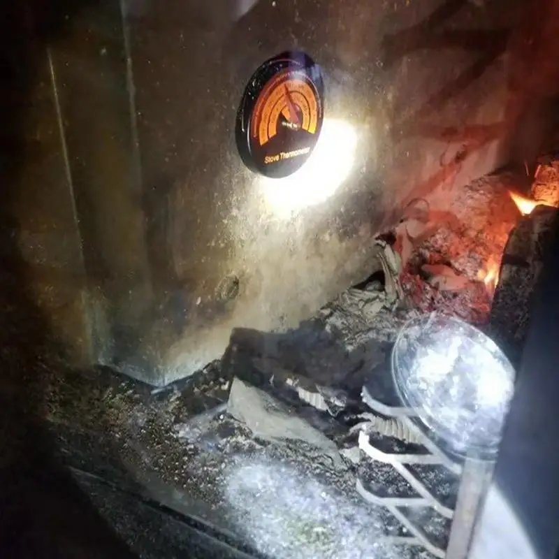 Магнитная плита дымовых трубный термометр Домашний Вентилятор для камина