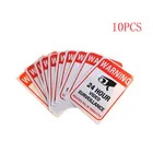 Предупредительные знаки для видеокамеры 24 часа 10 шт., заметная Наклейка на стену, наклейка для монитора наблюдения, товары для домашней безопасности в общественных местах