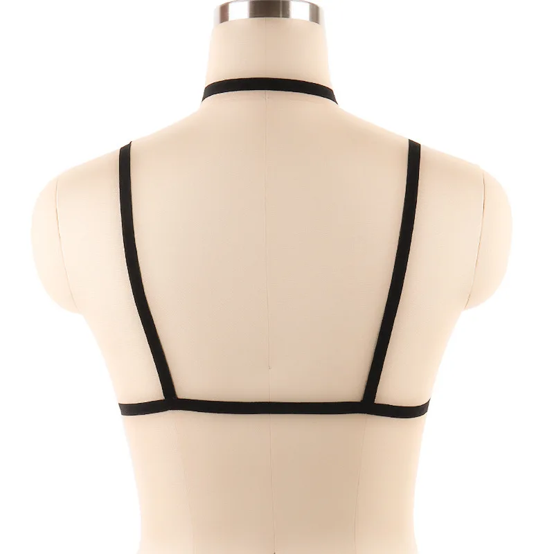 

2021 Women Adjustable Sexy Strappy Bra Fashion Solid Color Hanging Neck Harness Sexy Lingerie To Improve Happiness Index Binding