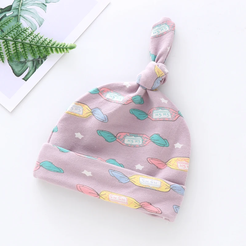 Милая Детская Шапка-бини для новорожденных милая шапка мальчиков и девочек