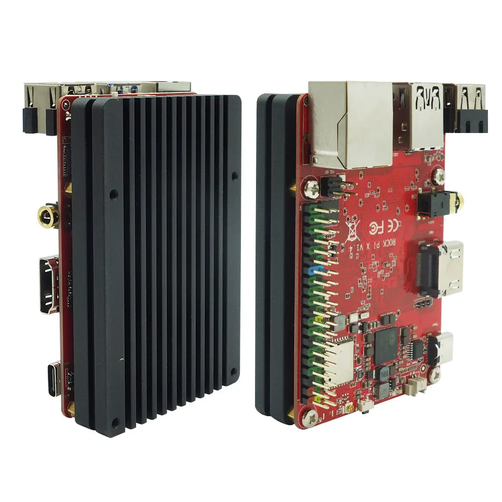 Online ROCK PI X B 4GB Mit Kühlkörper SBC Intel Atom X5-Z8350 Kirsche Trail X86 Single Board Computer