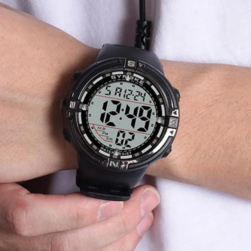

SYNOKE Led Watches Digital Watch Men Big Screen Electronic Sports Watch Mens Waterproof Wristwatch Male relogio masculino