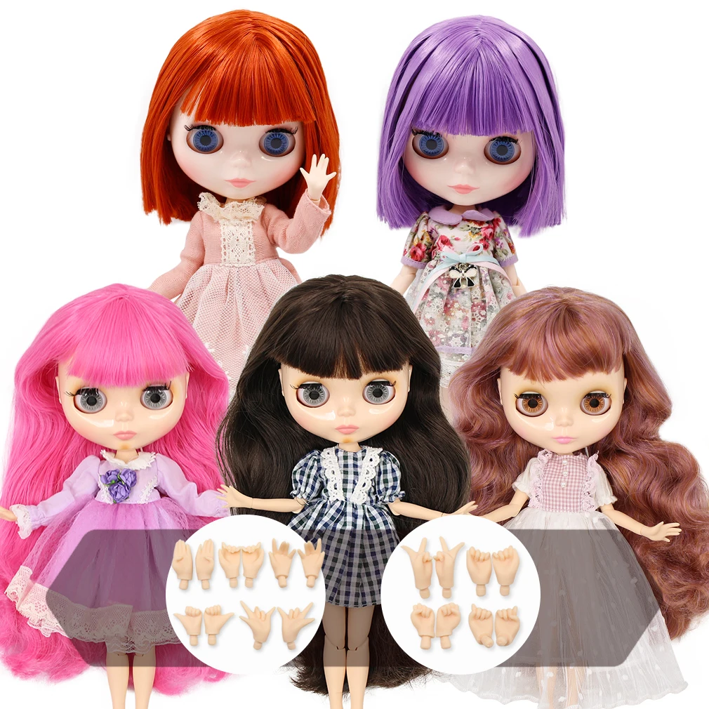 Куклы шарнирные ICY DBS Blyth 1/6 30 см с короткими масляными волосами набором рук AB