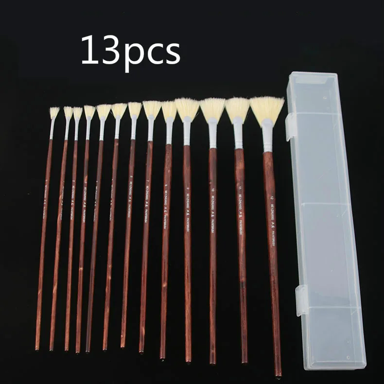 Кисти для рисования акварелью и гуашью 13 шт./лот | Канцтовары офиса дома