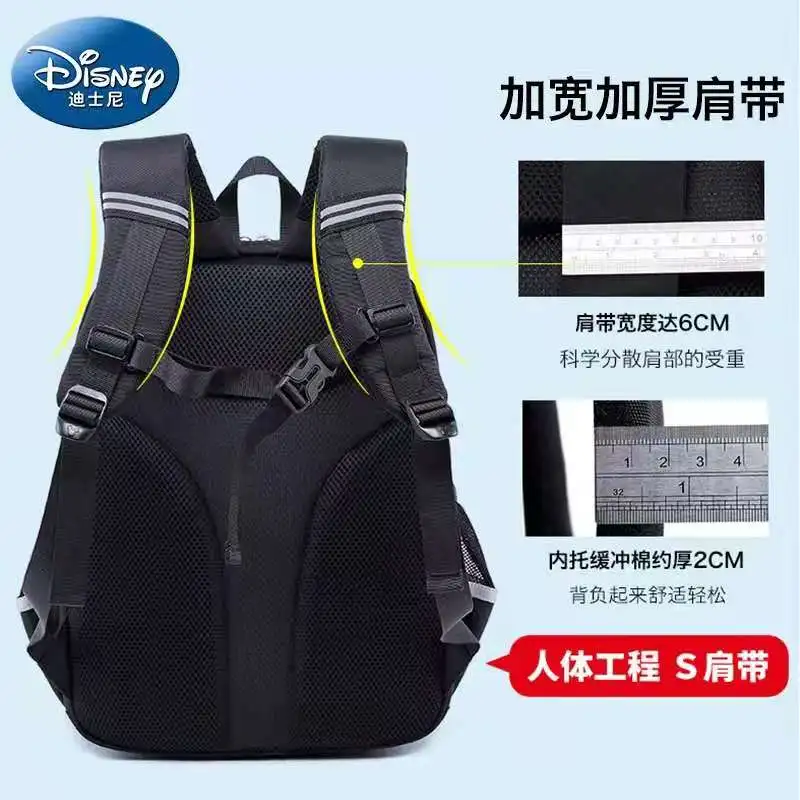Disney Mickey Minnie School Bags For Boys Girls Primary Student Shoulder Orthopedic Light Backpack Grade 1-4 Kids Gifts Mochila