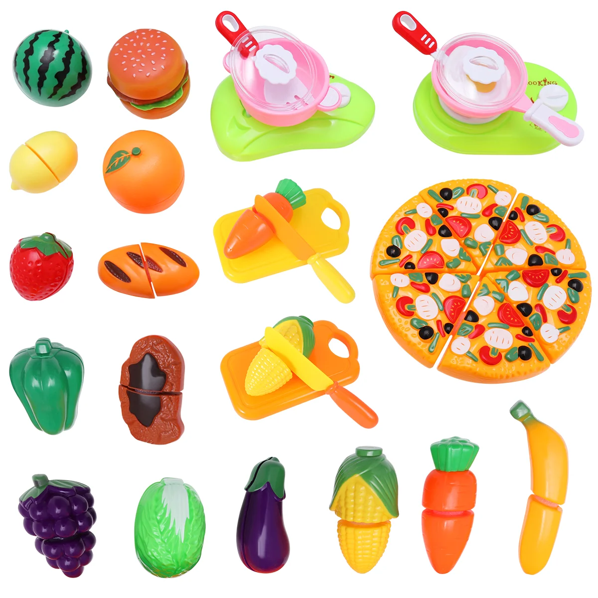 

IBaseToy 31 шт. игровой набор еды для детей ролевые игры продуктовые детские развивающие игрушки