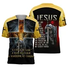 Футболка мужская в стиле ретро, с принтом в виде рыцаря льва