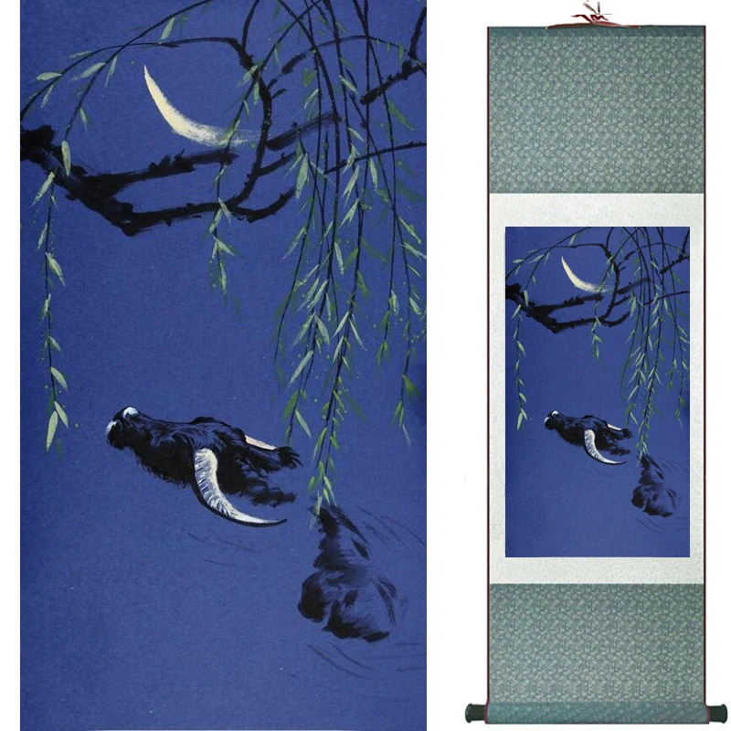 Птицы и цветы художественные картины для дома офиса украшение китайский свиток