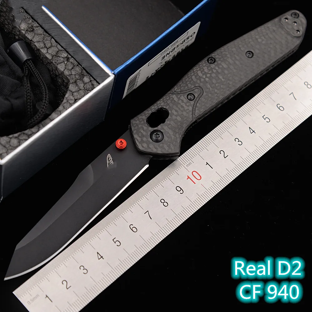 Ручка JUFULE 940DLC из углеродного волокна медная ручка складной нож для кемпинга
